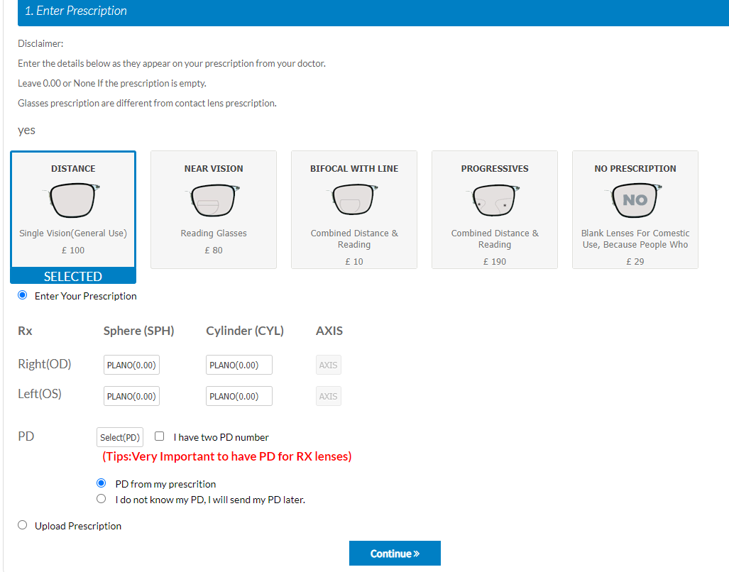 eyeglasses and contact lens wordpress prescription plugin