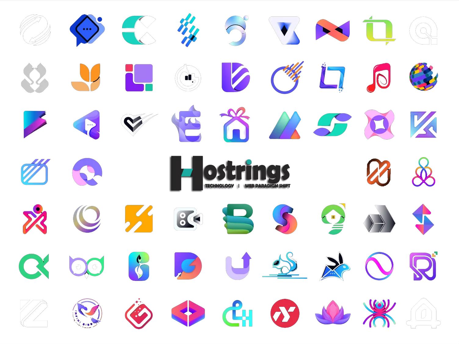 Hostrings Logo Design